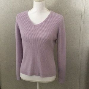 Worthington light purple/lilac long sleeved light-weight sweater